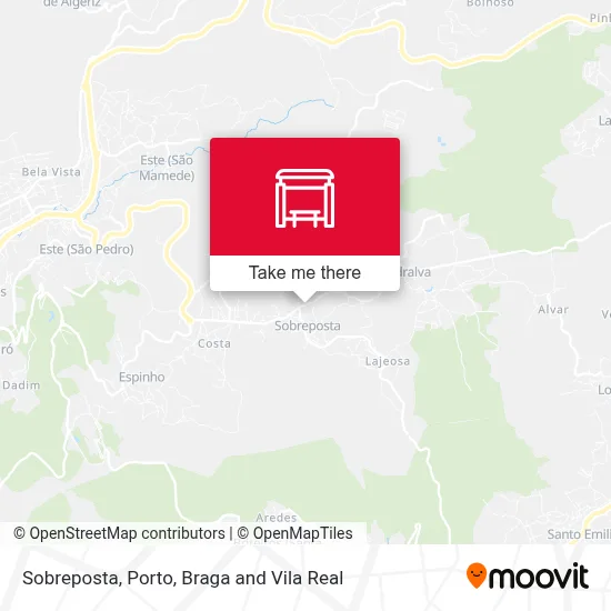 Sobreposta map
