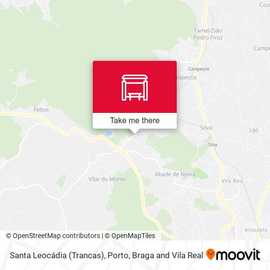 Santa Leocádia (Trancas) map