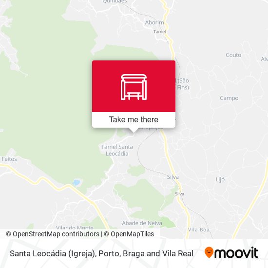 Santa Leocádia (Igreja) mapa