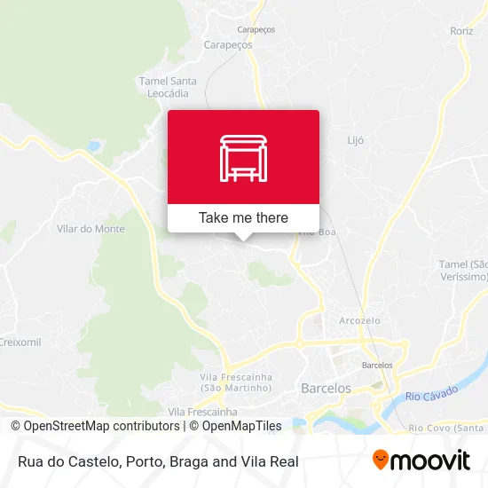 Rua do Castelo mapa