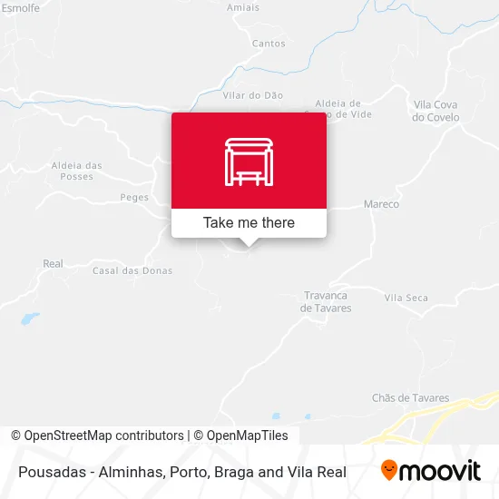Pousadas - Alminhas map