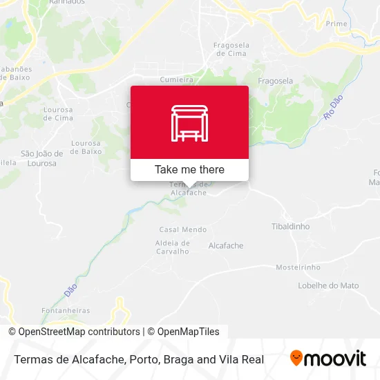 Termas de Alcafache map