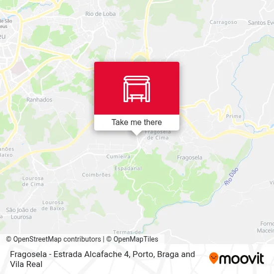 Fragosela - Estrada Alcafache 4 map
