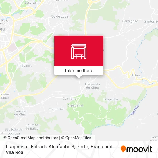 Fragosela - Estrada Alcafache 3 map
