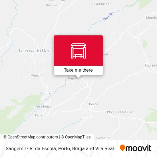 Sangemil - R. da Escola map