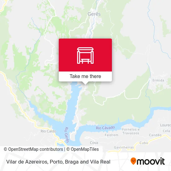 Vilar de Azereiros map