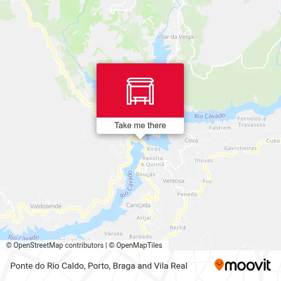 Ponte do Rio Caldo map