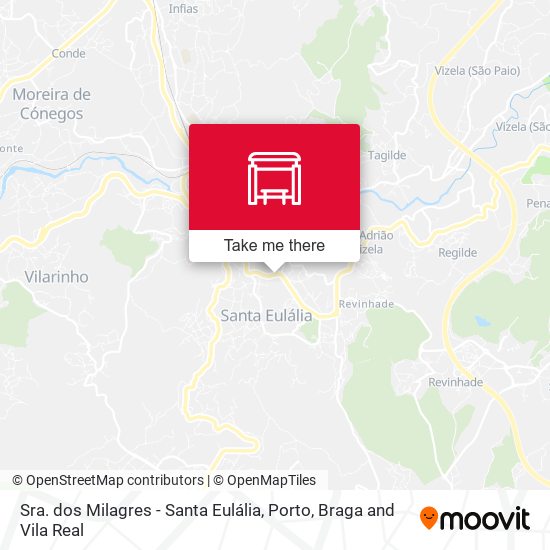 Sra. dos Milagres - Santa Eulália mapa