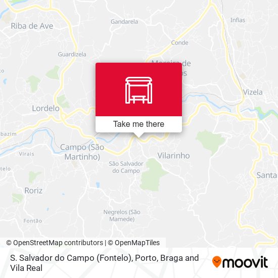 S. Salvador do Campo (Fontelo) mapa