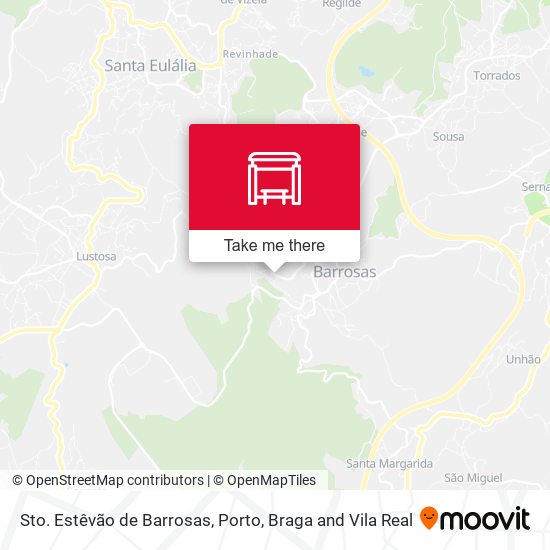Sto. Estêvão de Barrosas mapa