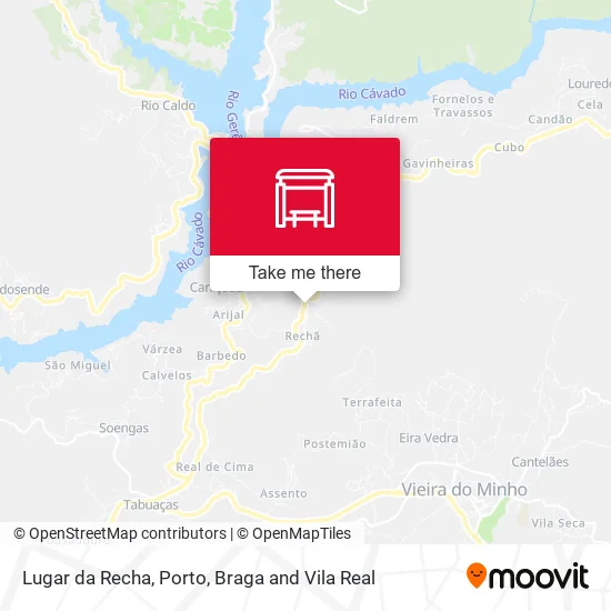 Lugar da Recha map