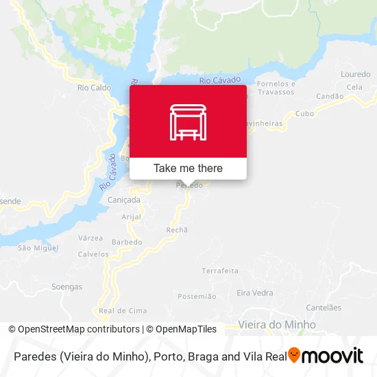 Paredes (Vieira do Minho) map