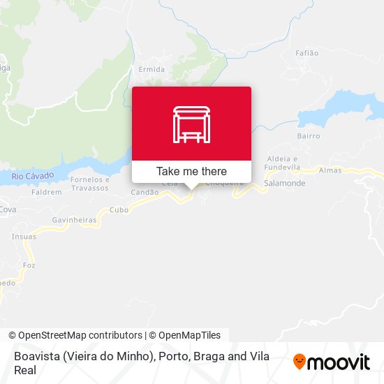 Boavista (Vieira do Minho) mapa