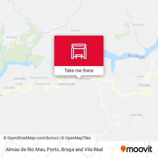 Almas de Rio Mau mapa