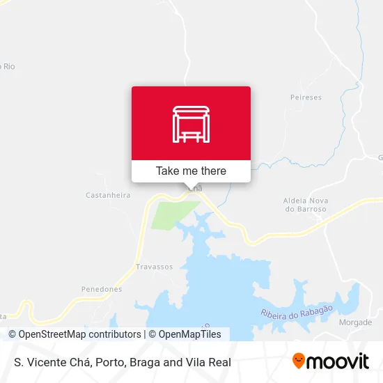 S. Vicente Chá map