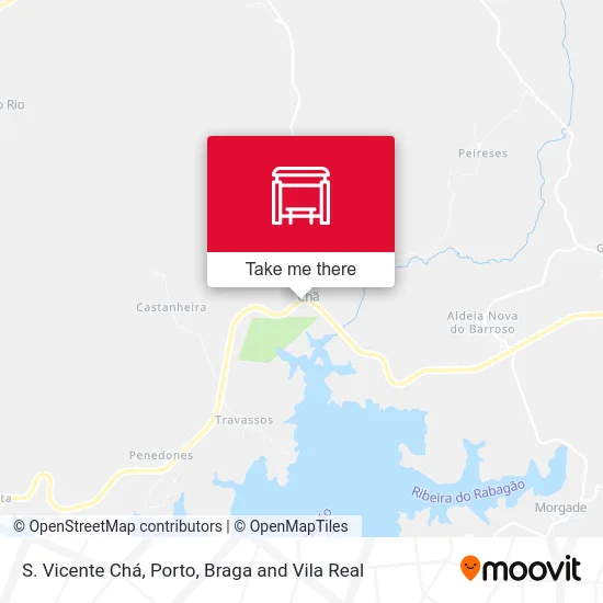 S. Vicente Chá map