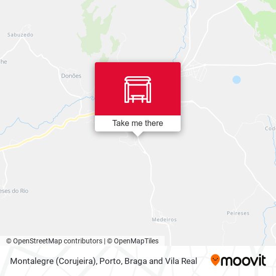 Montalegre (Corujeira) mapa