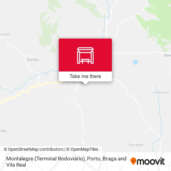 Montalegre (Terminal Rodoviário) map