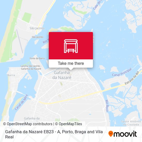 Gafanha da Nazaré EB23 - A mapa