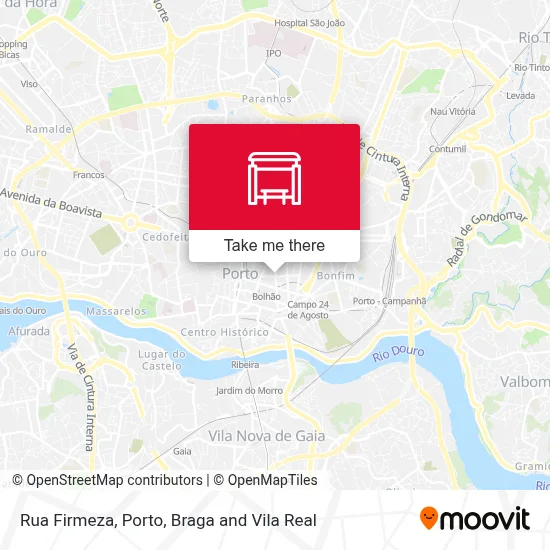 Rua Firmeza mapa
