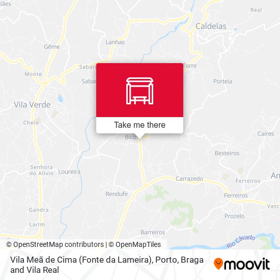 Vila Meã de Cima (Fonte da Lameira) map