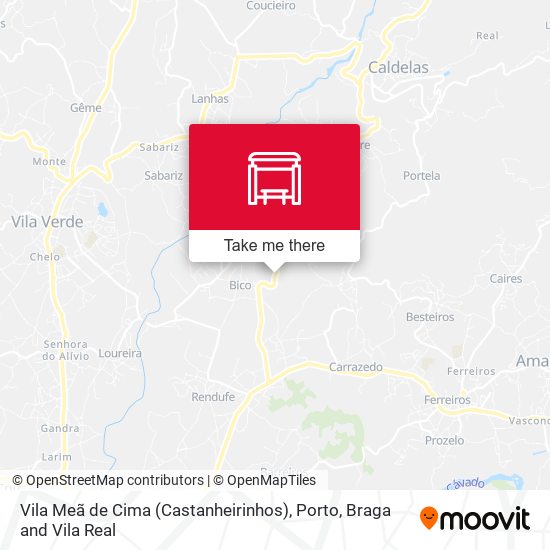 Vila Meã de Cima (Castanheirinhos) mapa