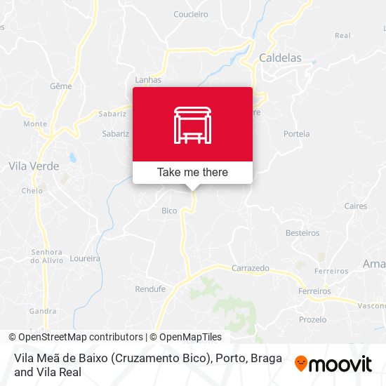Vila Meã de Baixo (Cruzamento Bico) map