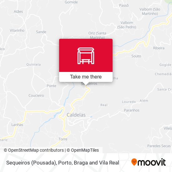 Sequeiros (Pousada) mapa
