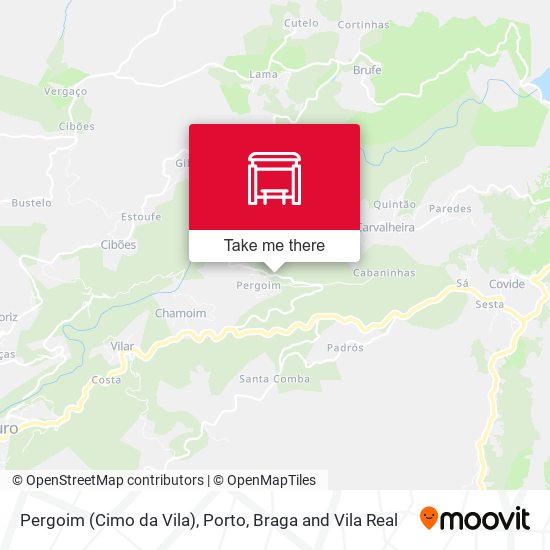 Pergoim (Cimo da Vila) mapa