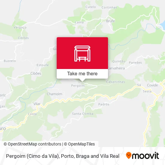 Pergoim (Cimo da Vila) map