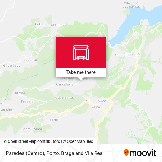 Paredes (Centro) map