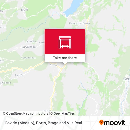 Covide (Medelo) map