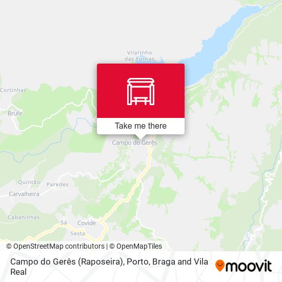 Campo do Gerês (Raposeira) mapa