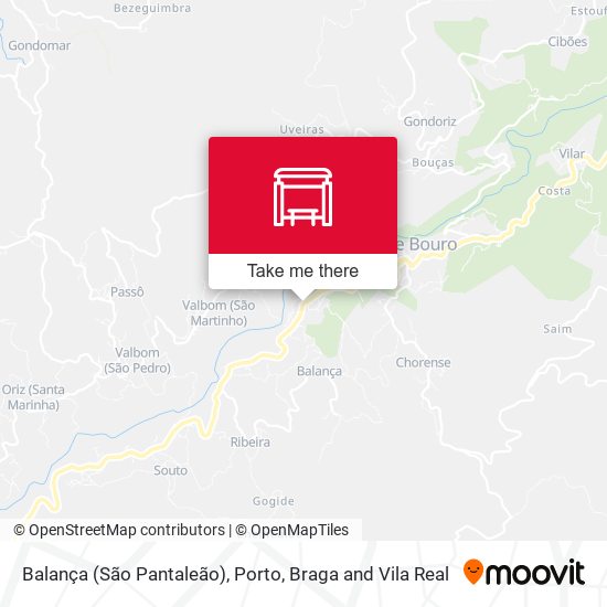 Balança (São Pantaleão) mapa