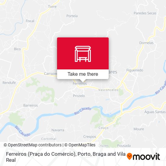 Ferreiros (Praça do Comércio) map