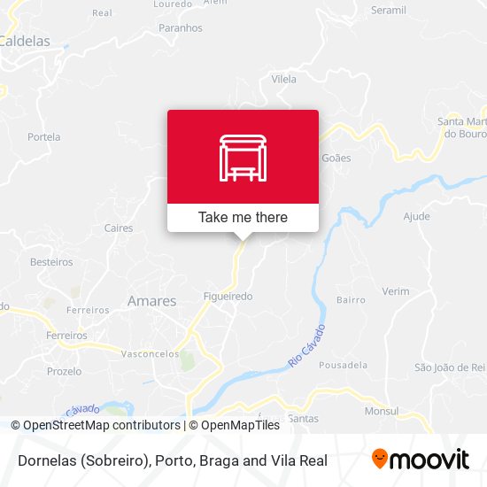 Dornelas (Sobreiro) mapa