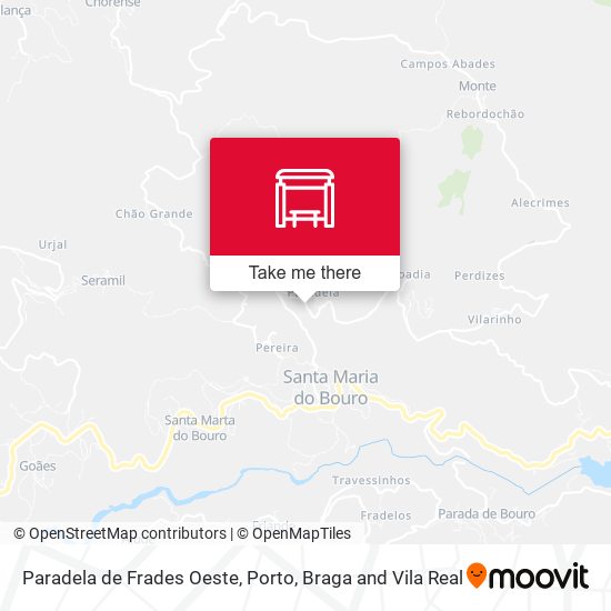 Paradela de Frades Oeste map