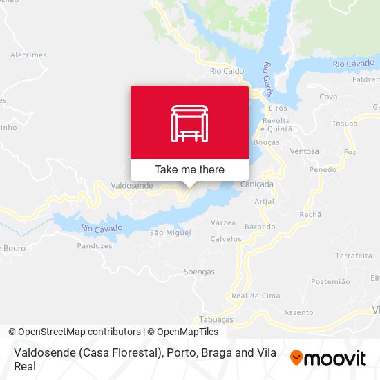 Valdosende (Casa Florestal) map