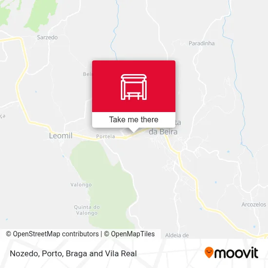 Nozedo map