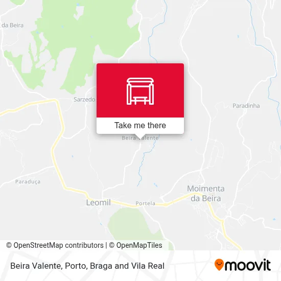 Beira Valente map