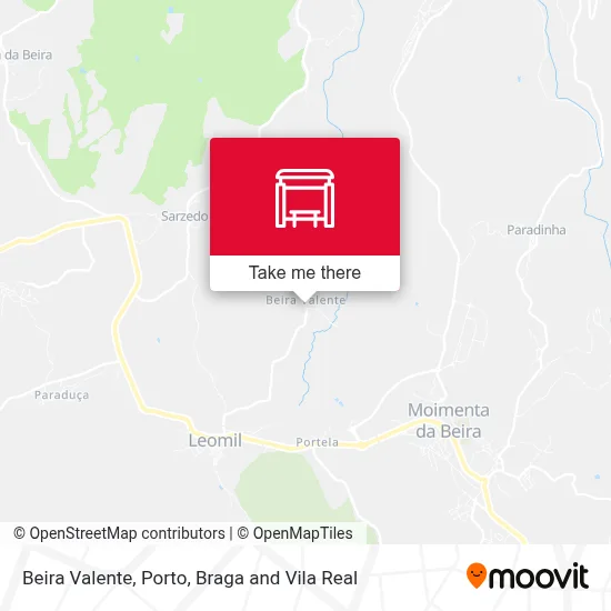 Beira Valente map