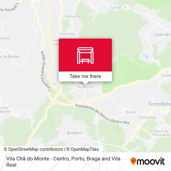 Vila Chã do Monte - Centro map