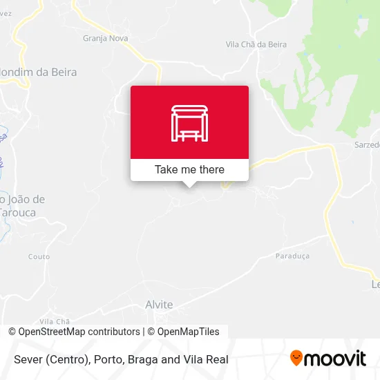 Sever (Centro) map