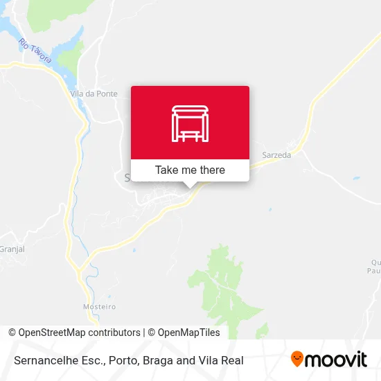 Sernancelhe Esc. map