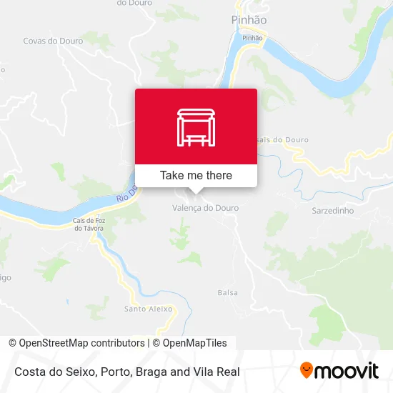 Costa do Seixo map