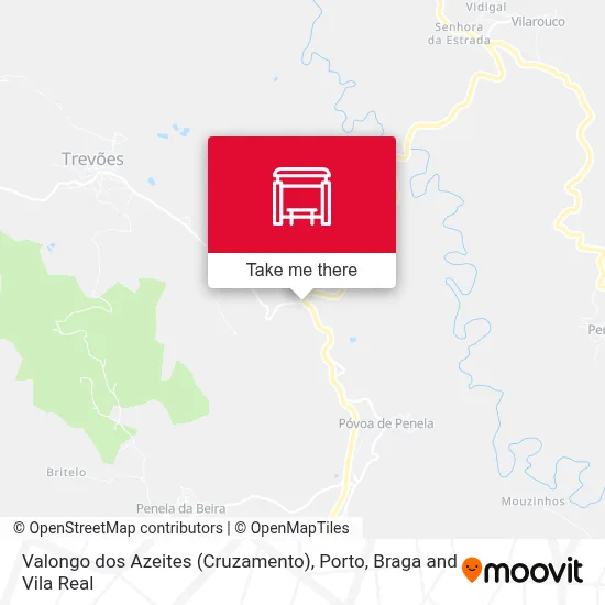 Valongo dos Azeites (Cruzamento) map