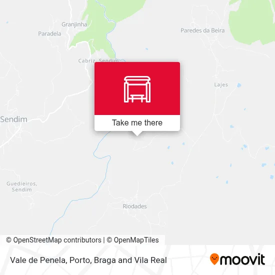 Vale de Penela map