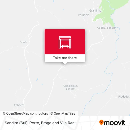 Sendim (Sul) map
