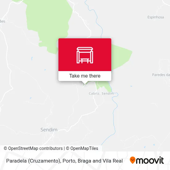 Paradela (Cruzamento) map