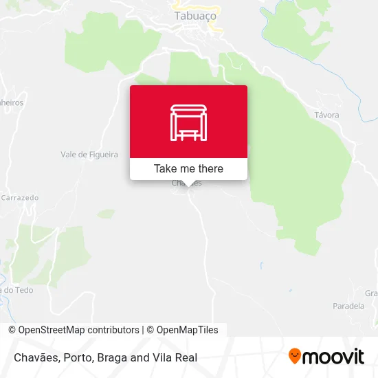 Chavães map